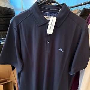 Tommy Bahama Five o’clock Americana Polo Blue Note NWT Limited Color Marlin Med